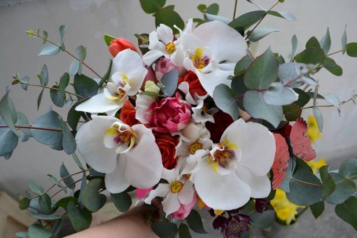 Buchet delicat cu phalaenopsis